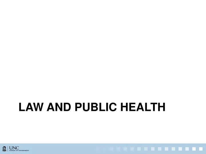 law and public health