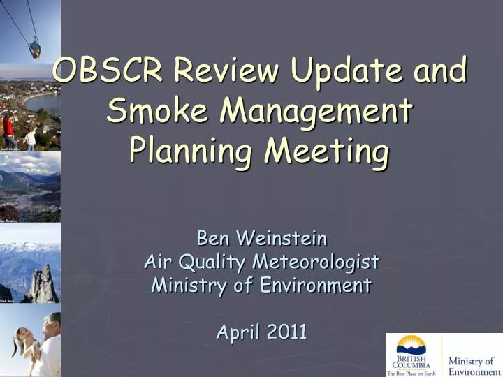 obscr review update and smoke management planning meeting