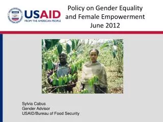 Policy on Gender Equality and Female Empowerment June 2012