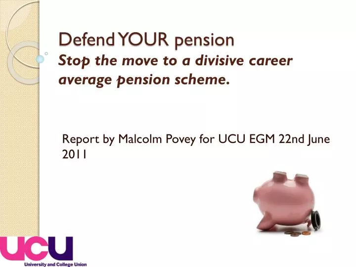 defend your pension stop the move to a divisive career average pension scheme