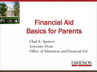 Financial Aid Basics for Parents