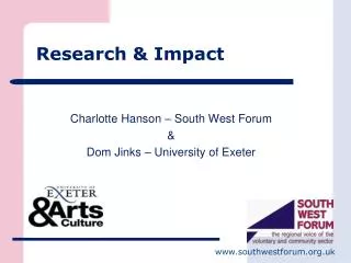 Research &amp; Impact