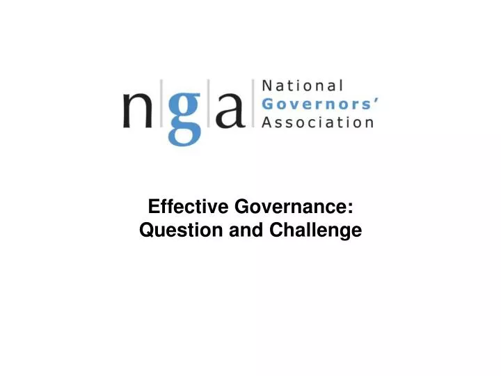 effective governance question and challenge