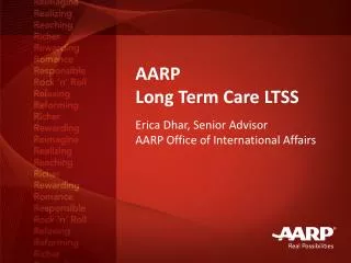 AARP Long Term Care LTSS