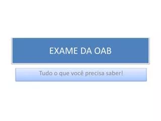 exame da oab
