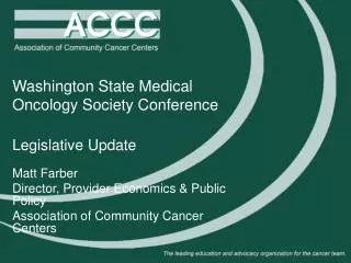 Washington State Medical Oncology Society Conference