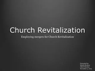 Church Revitalization