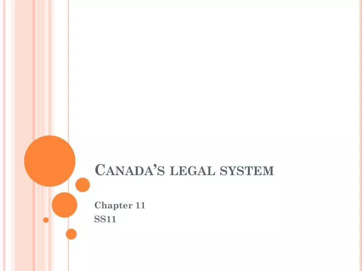 canada s legal system