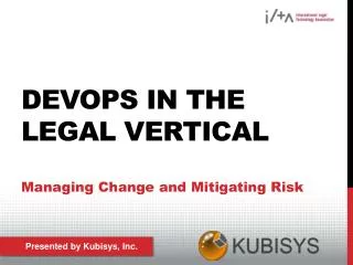 DevOps in the legal vertical