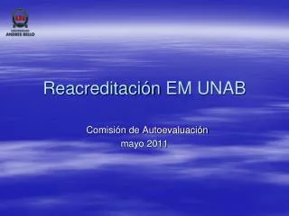 reacreditaci n em unab