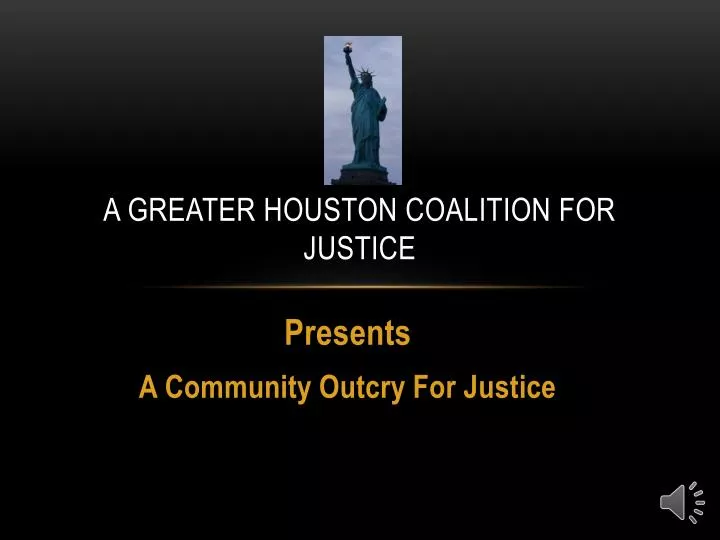 a greater houston coalition for justice