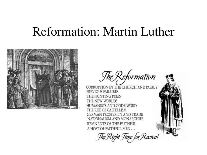 reformation martin luther