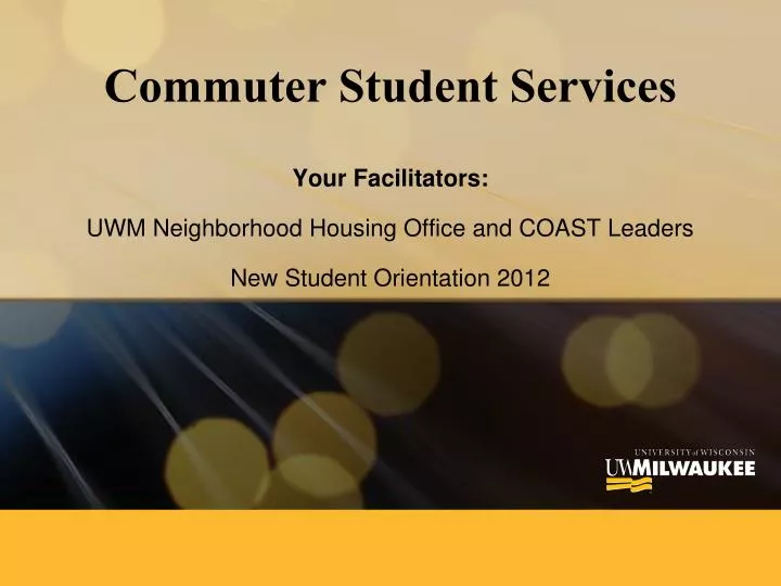 commuter student services