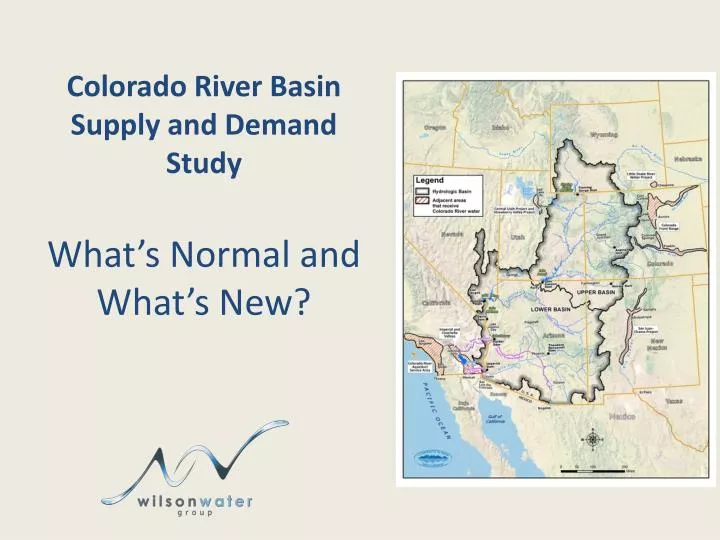 colorado river basin supply and demand study what s normal and what s new