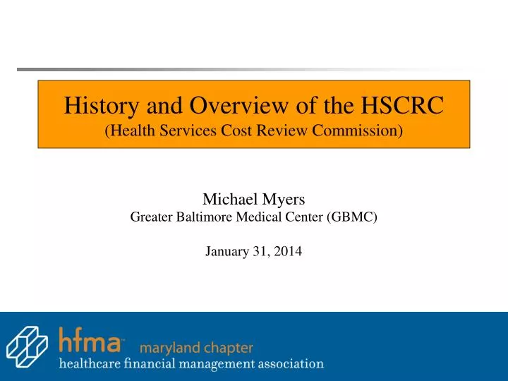 history and overview of the hscrc health services cost review commission