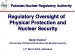 Pakistan Nuclear Regulatory Authority - slide 1