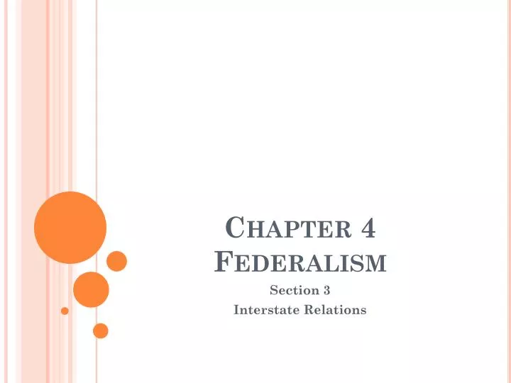 chapter 4 federalism