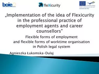 „ Implementation of the idea of Flexicurity in the professional practice of employment agents and career counsellors”