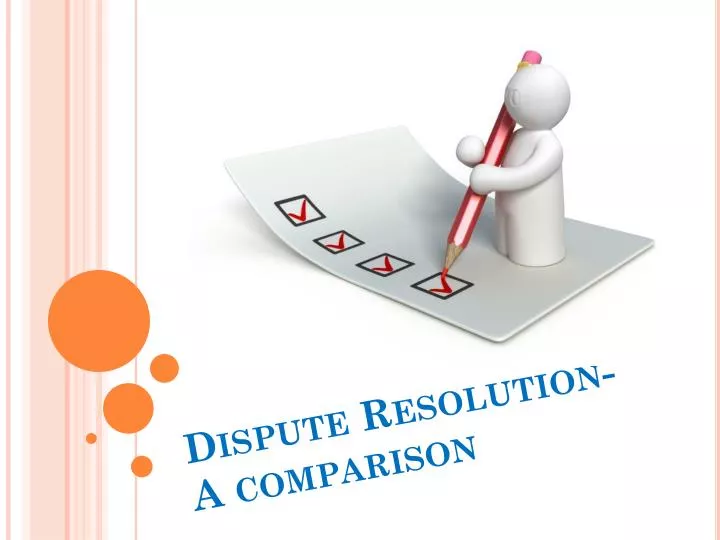 dispute resolution a comparison