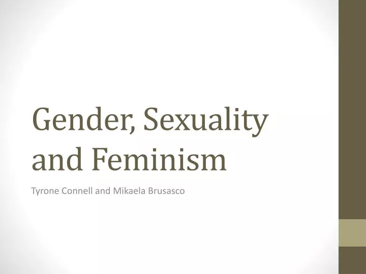 gender sexuality and feminism