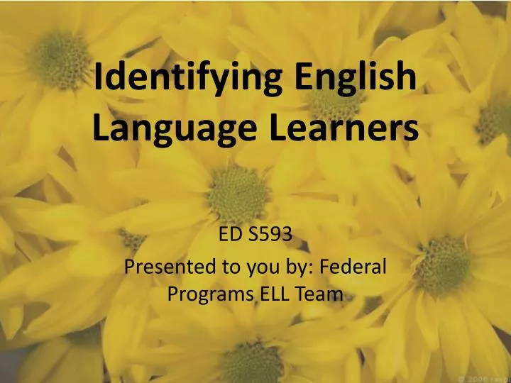 identifying english language learners