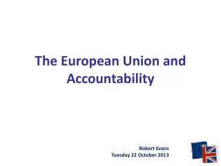 The European Union and Accountability