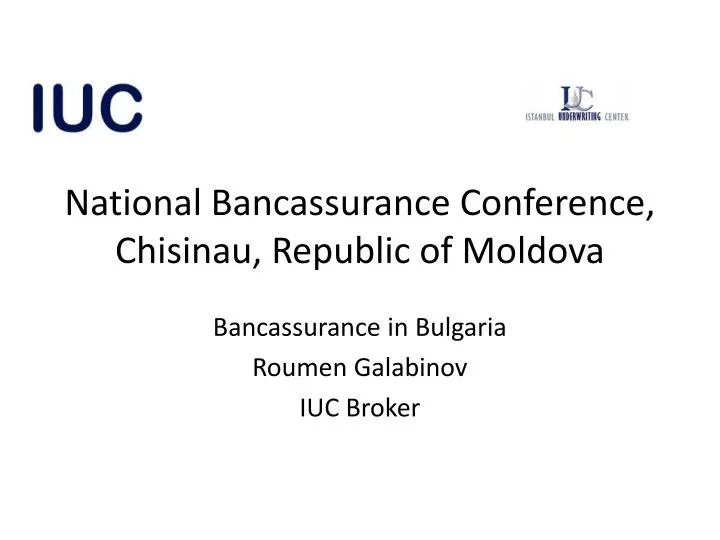 national bancassurance conference chisinau republic of moldova