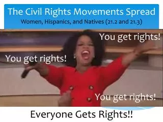 The Civil Rights Movements Spread