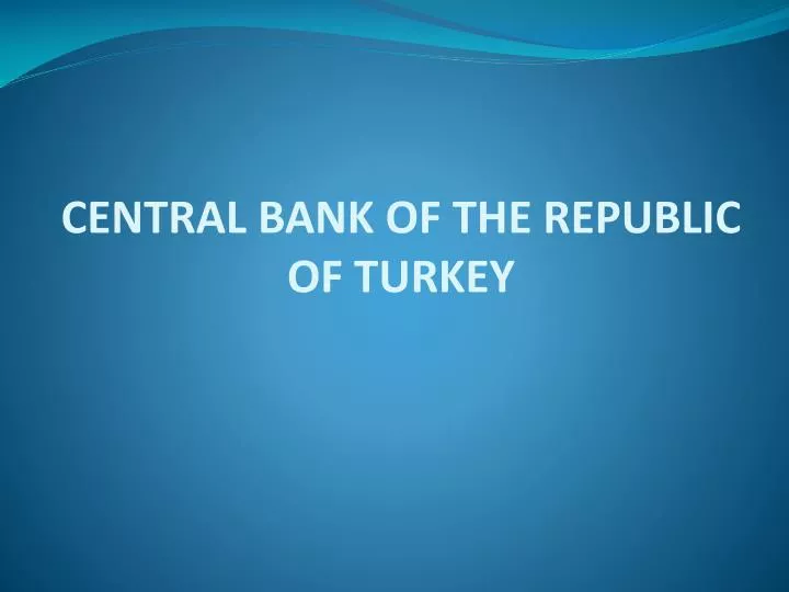 central bank of the republic of turkey
