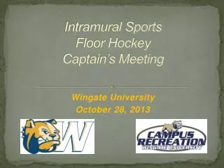 Intramural Sports Floor Hockey Captain’s Meeting