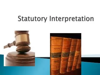 statutory interpretation