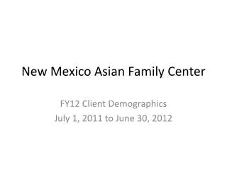 New Mexico Asian Family Center