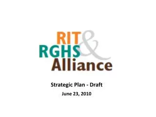 Strategic Plan - Draft