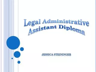 Legal Administrative Assistant Diploma
