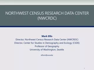 Northwest Census Research Data Center (NWCRDC)