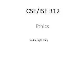 CSE/ISE 312