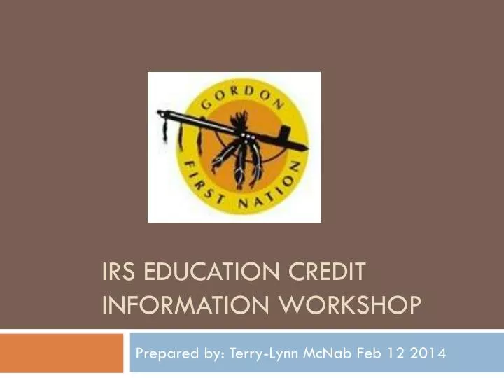 irs education credit information workshop