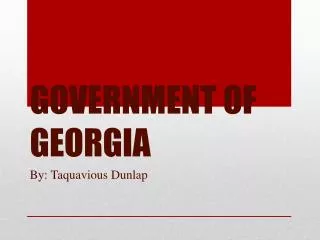 GOVERNMENT OF GEORGIA