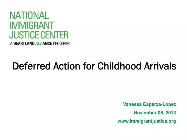 deferred action for childhood arrivals