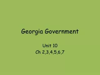 Georgia Government