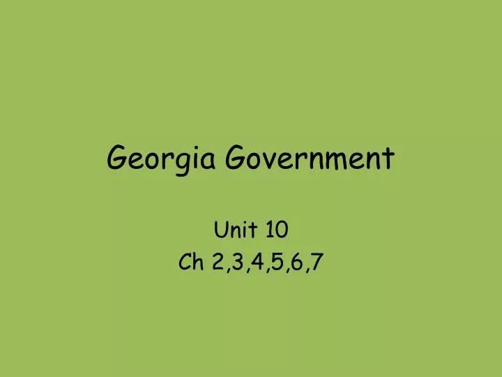 georgia government