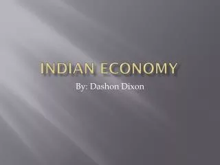 Indian Economy