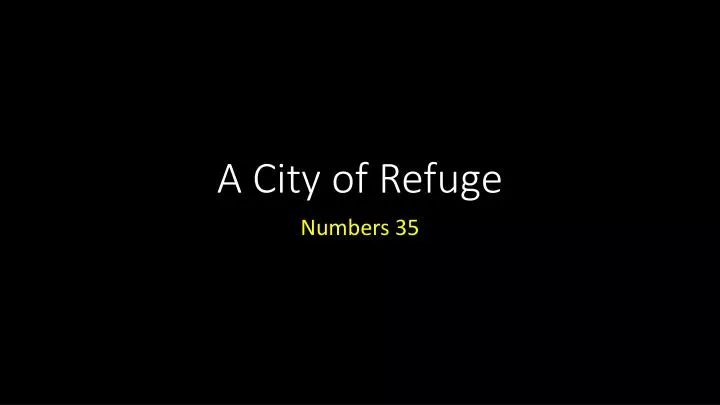 a city of refuge