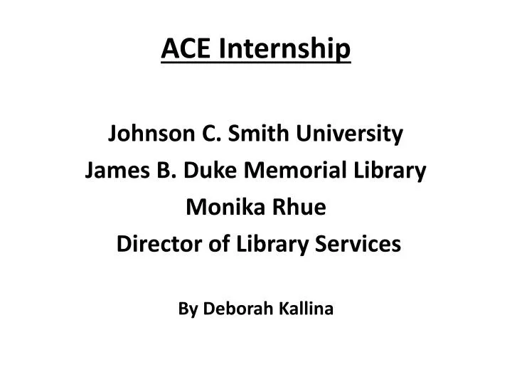 ace internship