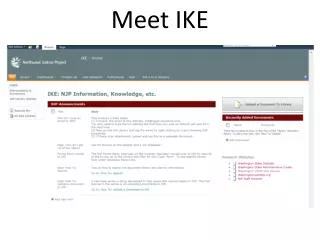 Meet IKE