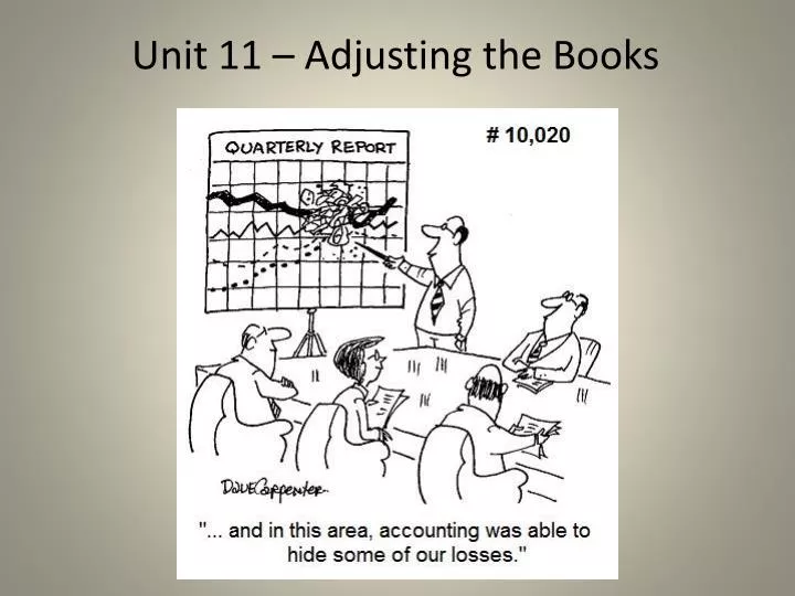 unit 11 adjusting the books
