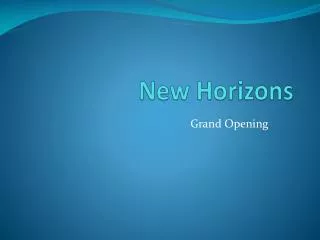 New Horizons