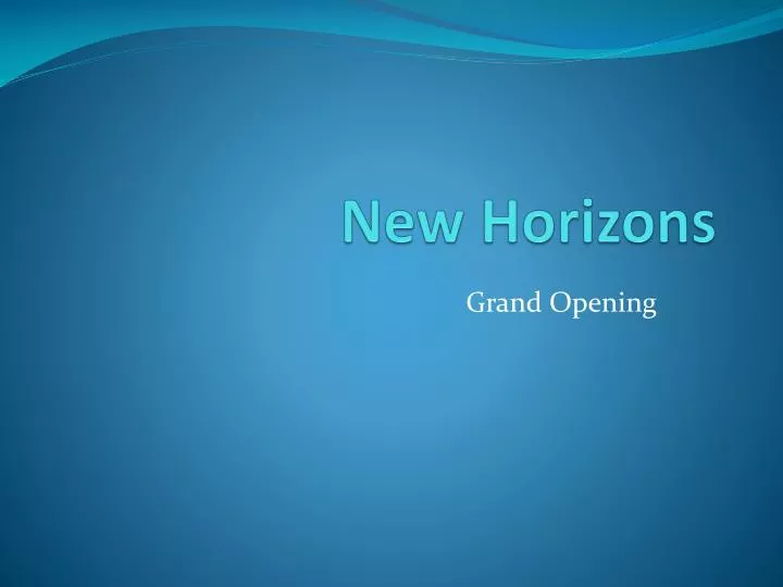 new horizons