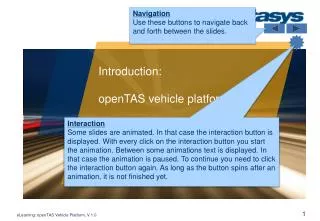 Introduction: openTAS vehicle platform