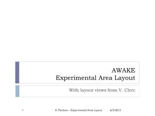 AWAKE Experimental Area Layout